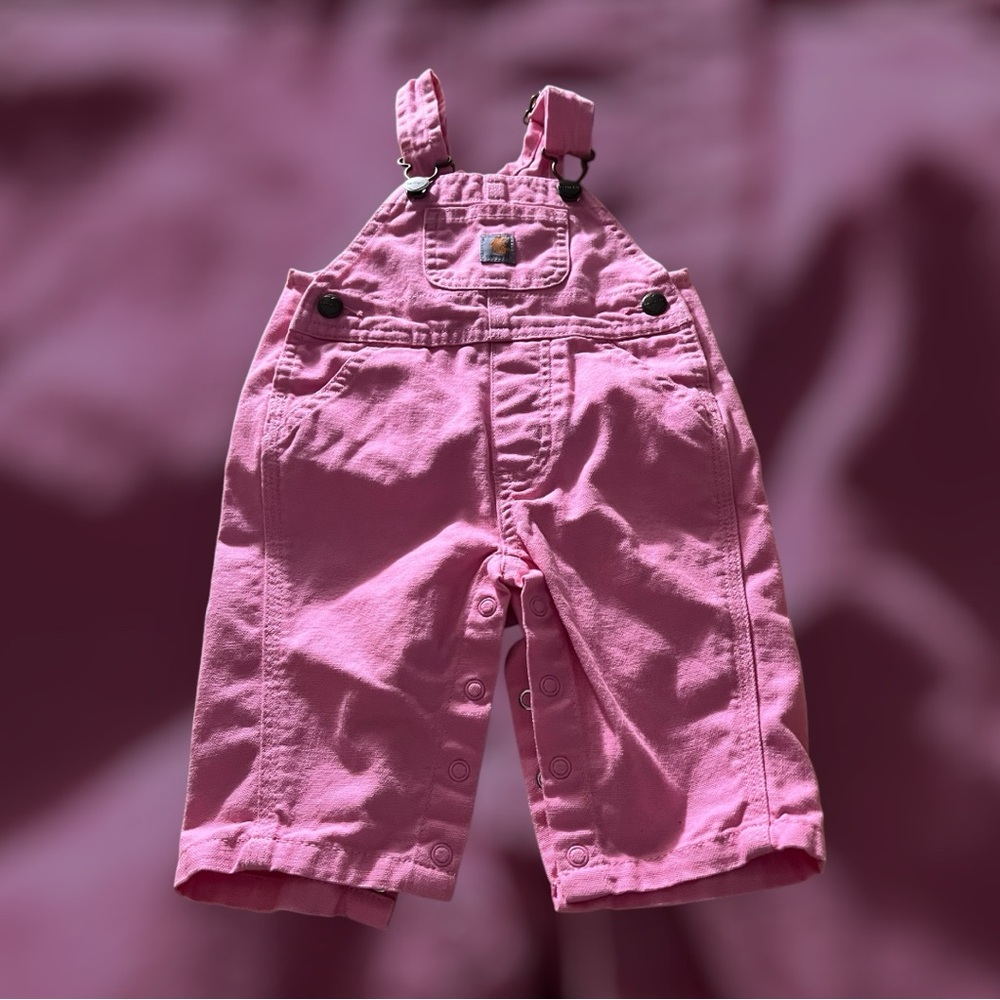 Carhartt Pink Overalls One Piece with Bib and Straps